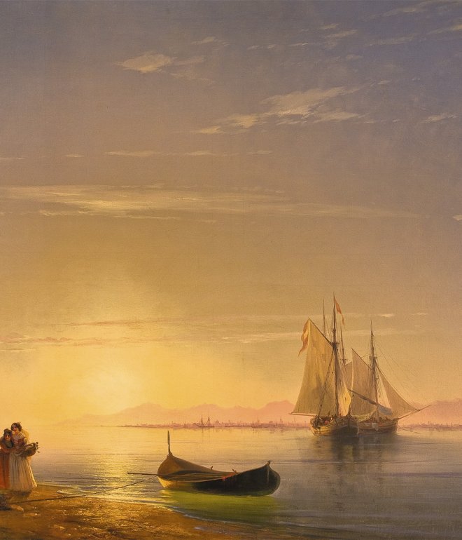 И.К. Айвазовский «Берега Далмации». 1848 